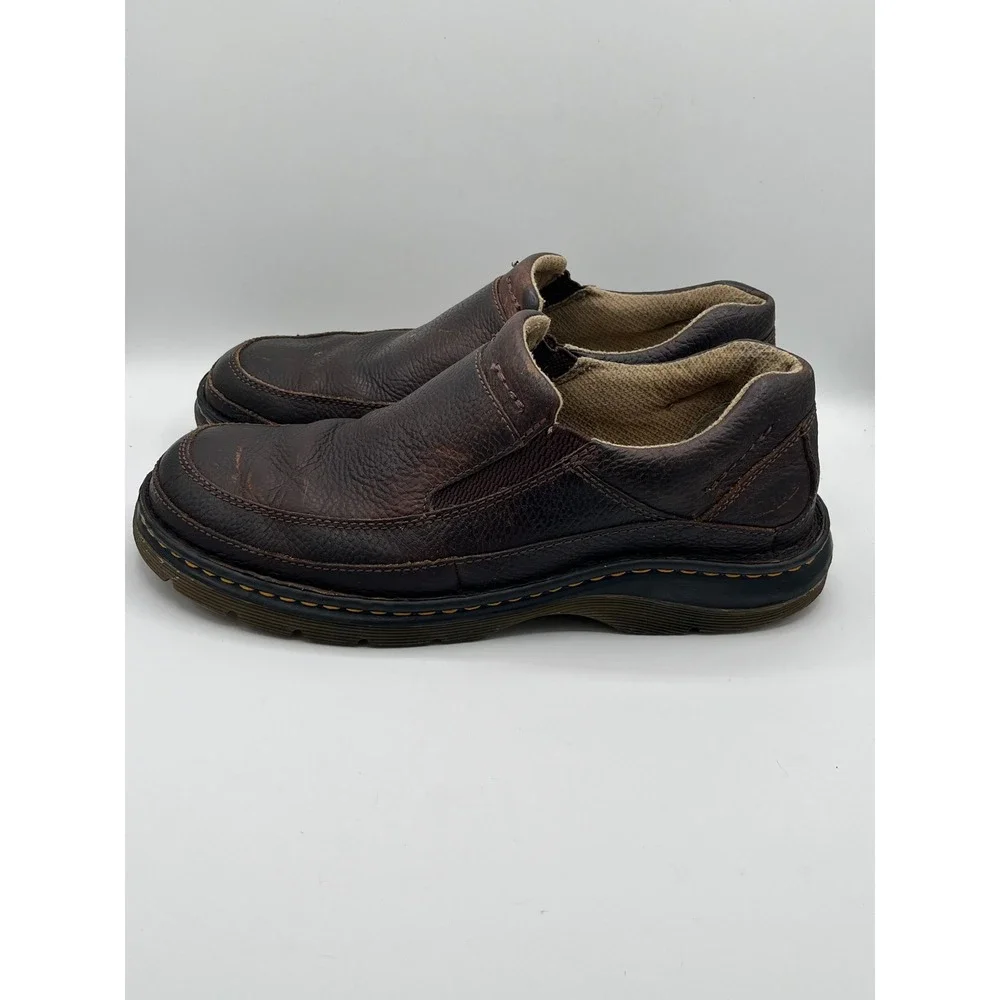 Dr. Martens 11198 Men Brown Leather Slip On Loafer Shoes Size US 10 EU 43